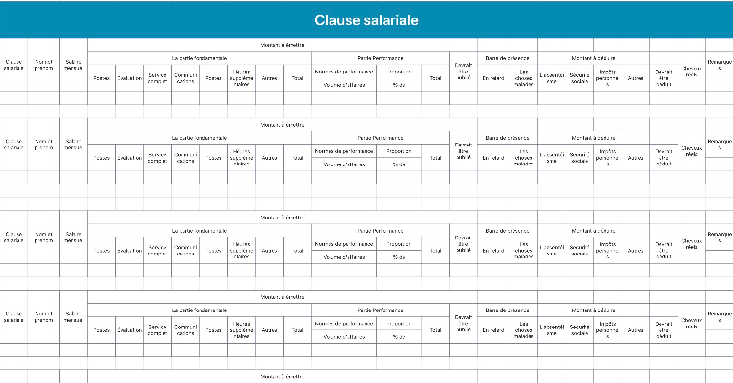 Clause salariale 1